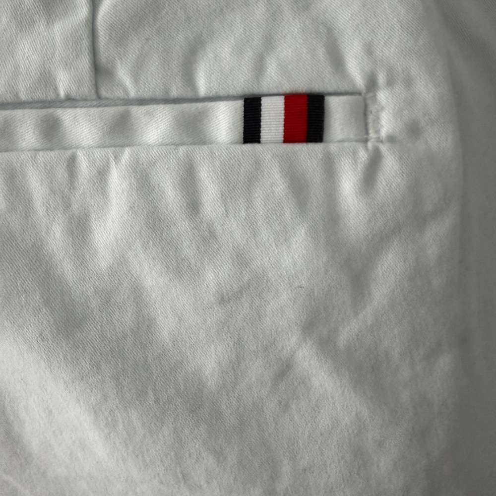 Tommy Hilfiger White Stretch Slim Chino Pants Women Size 8 Classic Preppy - Picture 9 of 14